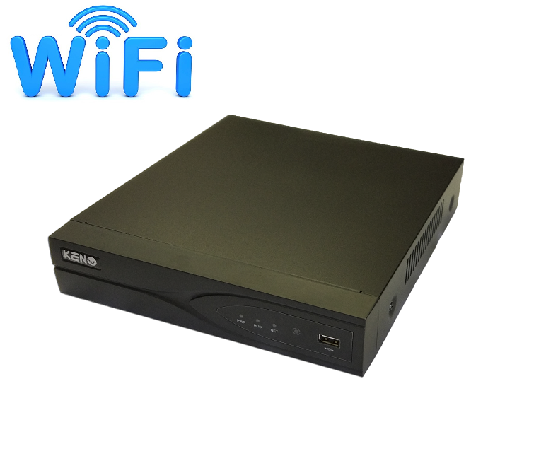 Все Keno KN-WIFI4/1 4-х потоковый ONVIF NVR с WI-FI, алгоритм сжатия H.264  видеонаблюдения в магазине Vidos Group