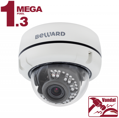 Купольная IP камера Beward B1510DV