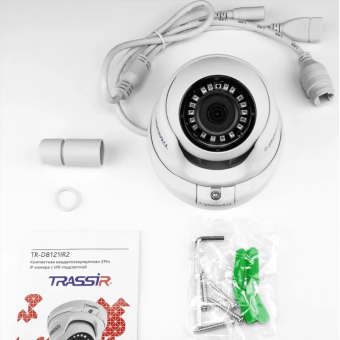 Все TRASSIR TR-D8121IR2 v4 2.8 Миниатюрная вандалозащищенная IP-видеокамера 2Мп видеонаблюдения в магазине Vidos Group