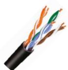 MR-LC02-02-4021 Кабель U/UTP 4x2x24AWG (0,51 мм) кат.5е (305 м) PE (черный)