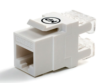 Мирарус MR-KJ01-012 Keystone Jack RJ-45 (8P8C), категория 5e, 180° заделка 110 тип, белая