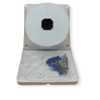CamBox NX7-7777 WHT SET RUS монтажная коробка для камер видеонаблюдения