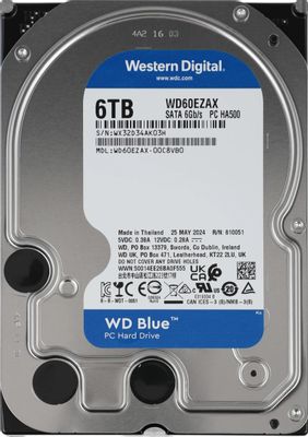 HDD 6Tb WD Blue WD60EZAX