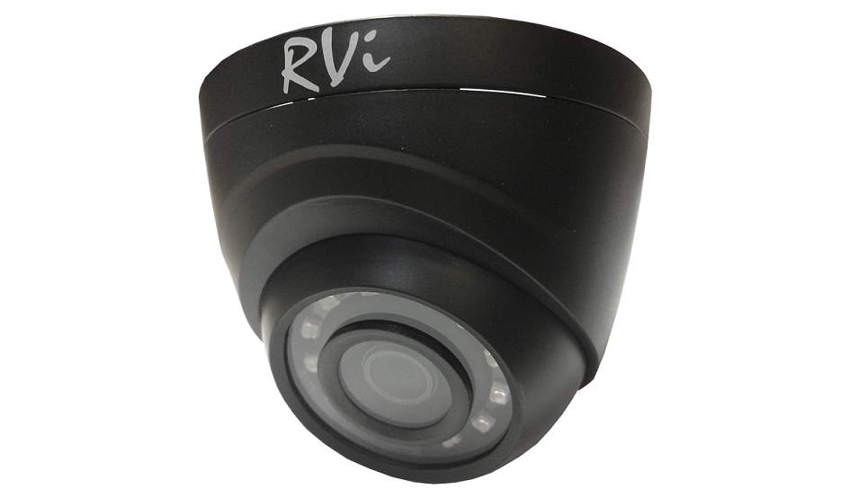 RVi-1ACE100 (2.8) black видеокамера tvi купольная