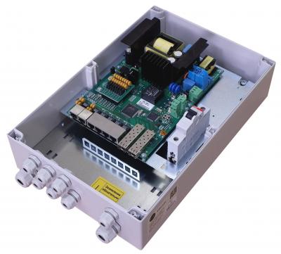 TFortis PSW-2G6F+ • 8 портовый уличный узел связи