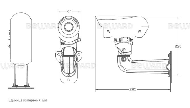Уличная IP камера с ИК подсветкой Beward B2520RZQ