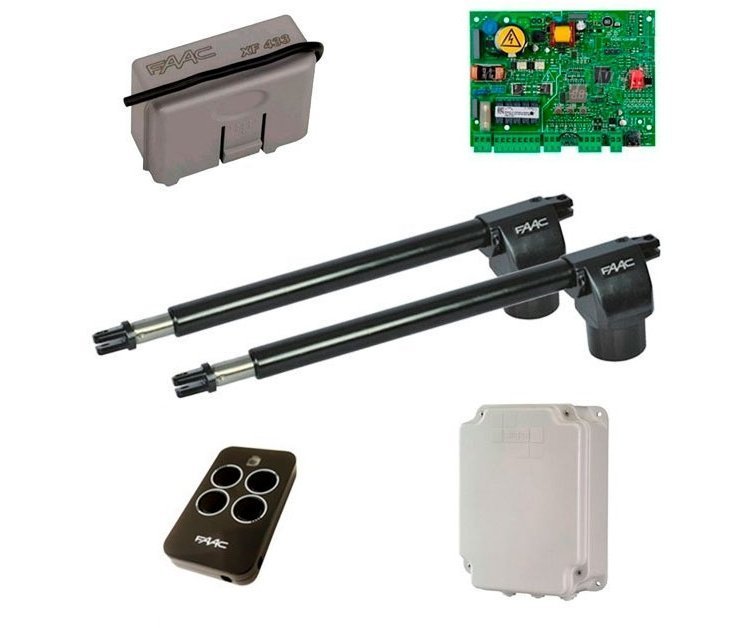 Все FAAC 414 KIT комплект привода для распашных ворот видеонаблюдения в магазине Vidos Group