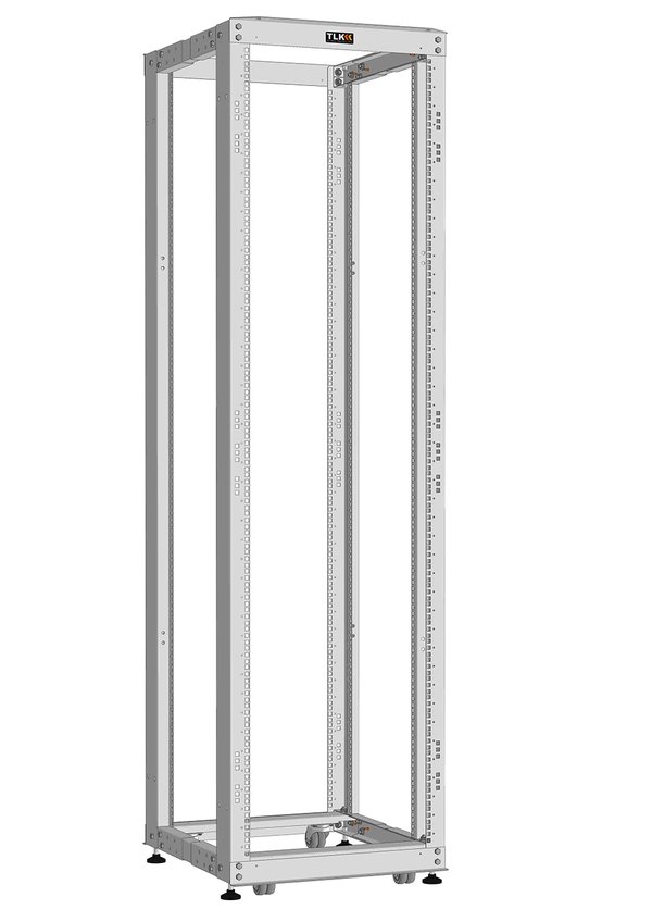 Все TLK TRK-425510-R-GY Монтажная стойка двухрамная раздвижная 19", 42U,Ш550xВ1995xГ(600-1000) мм видеонаблюдения в магазине Vidos Group