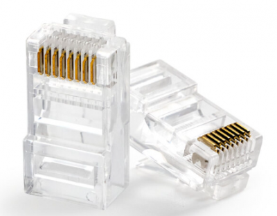 Мирарус MR-C01-012 Коннектор RJ-45 (8P8C) быстрой установки под витую пару, категория 5e, универсальный (для одножильного и многожильного кабеля) для проводников с толщиной по изоляции до 1,05 мм