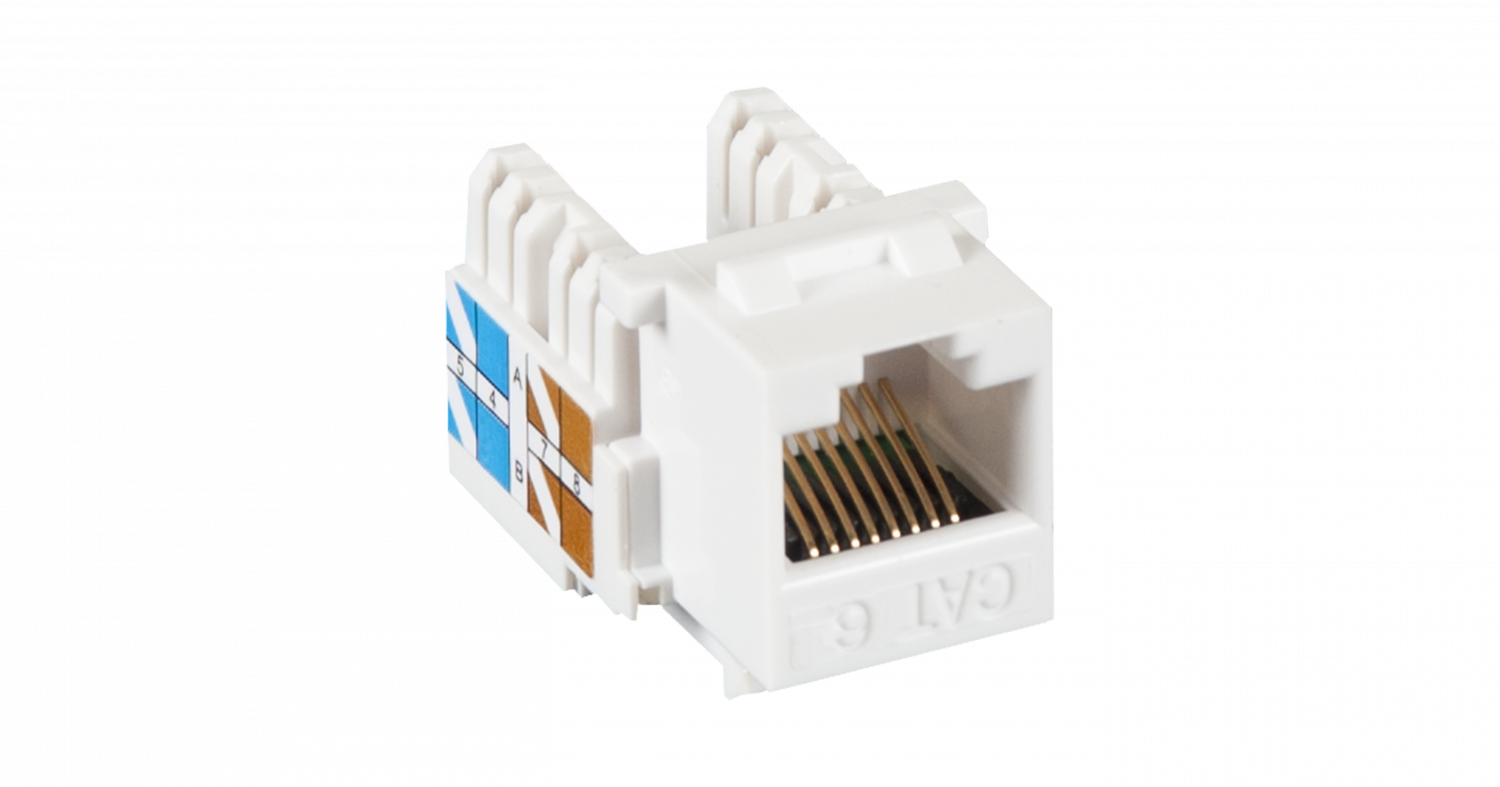 NETLAN EC-UKJ-UE2-WT-10 модуль-вставка