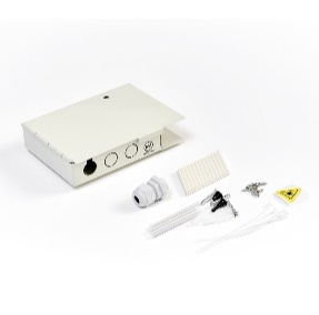 Мирарус MR-CB02-01-04 Бокс оптический настенный на 4 SC (LC duplex) со сплайс пластиной и КДЗС (без пигтейлов и проходных адаптеров)