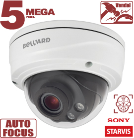 Купольная IP камера Beward SV3218DVZ