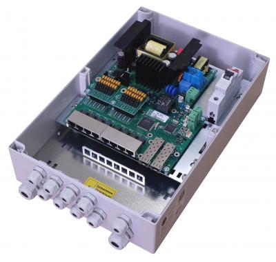 TFortis PSW-2G8F+ • 10 портовый уличный узел связи