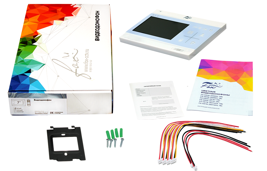 Все Fox FX-VD5S-KIT (АГАТ 5W) комплект видеодомофона видеонаблюдения в магазине Vidos Group