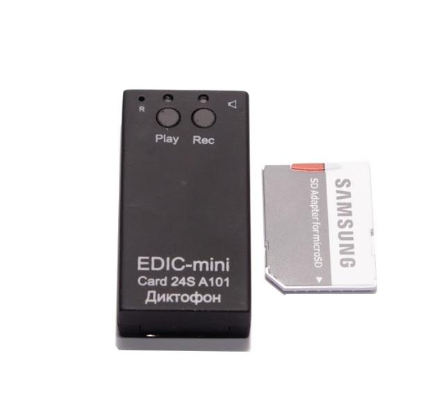Все ТС Edic-mini CARD24S модель A101 диктофон цифровой видеонаблюдения в магазине Vidos Group