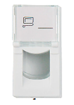 Мирарус MR-FP01-011 Вставка 45x22,5 (Mosaic) для 1 модуля формата Keystone Jack