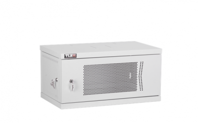 TLK TWI-126060-R-P-GY Настенный разборный шкаф TLK 19", 12U,перфорированная дверь, Ш600хВ569хГ600мм
