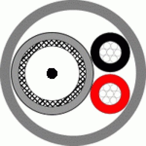 Паритет КВК-П-3ф 2х0,5 (черный) (Паритет) кабель комбинированный для видеонаблюдения