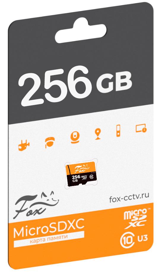 Все Fox Флеш карта microSDXC 256Gb Class 10 U3 видеонаблюдения в магазине Vidos Group