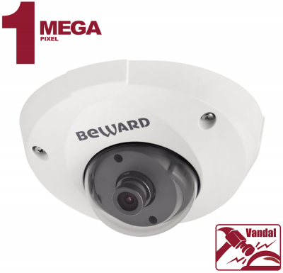 Купольная IP камера Beward B1210DM