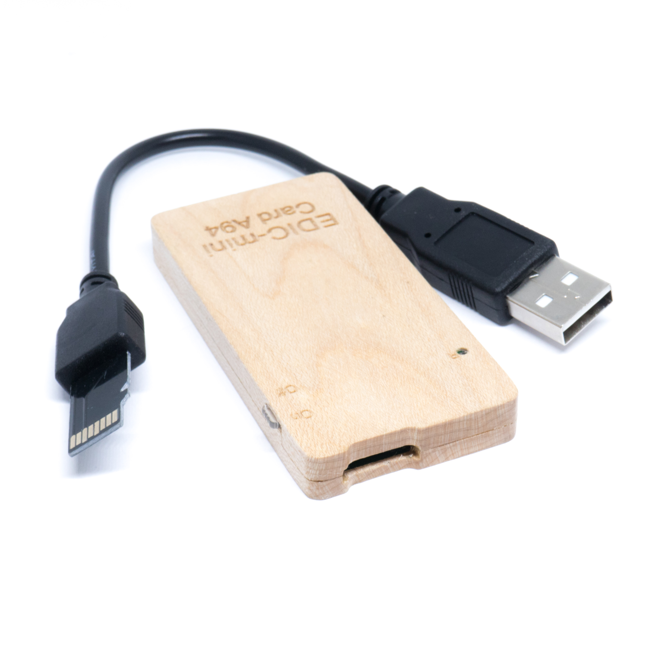 Телесистемы EM Card А94w (дерево, размер 8,5*35*70мм, вес 28г, автономность до 250ч, аккумулятор)