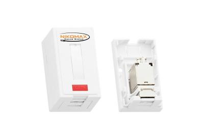 NIKOMAX NMC-WO1UD2-WT Настенная розетка NIKOMAX, 1 порт, Кат.5e