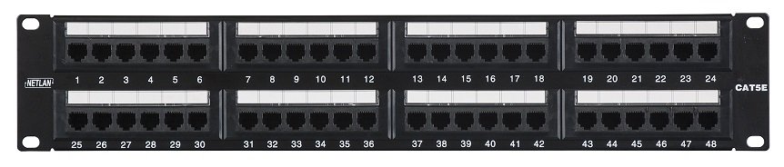 Все NETLAN EC-URP-48-UD2 коммутационная панель видеонаблюдения в магазине Vidos Group