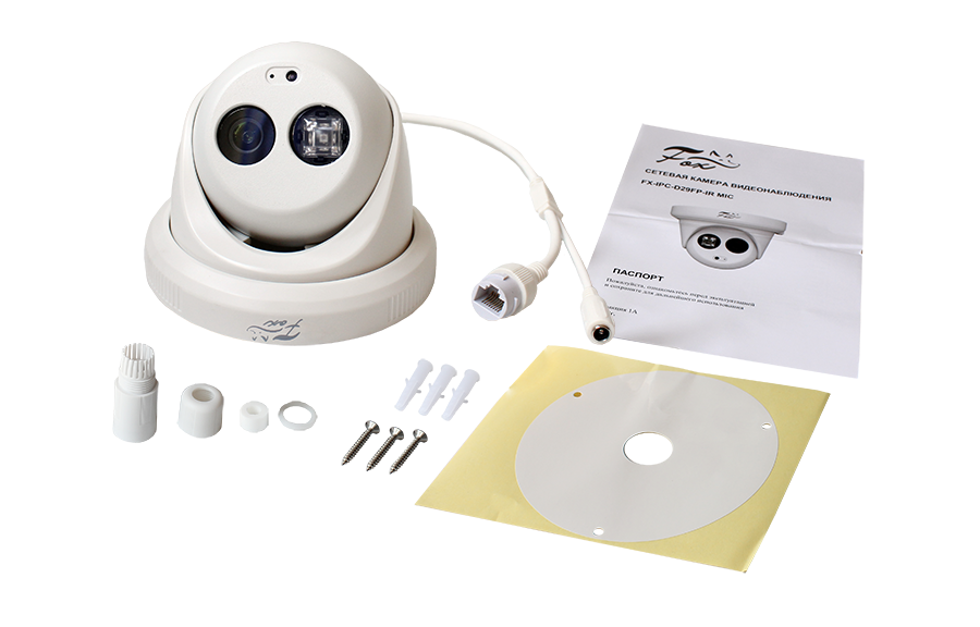 Все Fox FX-IPC-D29FP-IR MIC LS Уличная купольная IP видеокамера 2.1 Mpx. видеонаблюдения в магазине Vidos Group