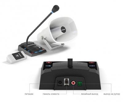 Stelberry S-505 комплект переговорного устройства клиент-кассир