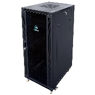 MR-TFC-42U-600/1000-GD-BK Шкаф телекоммуникационный напольный 19" 42U 600x1000, дверь стекло, цвет ч