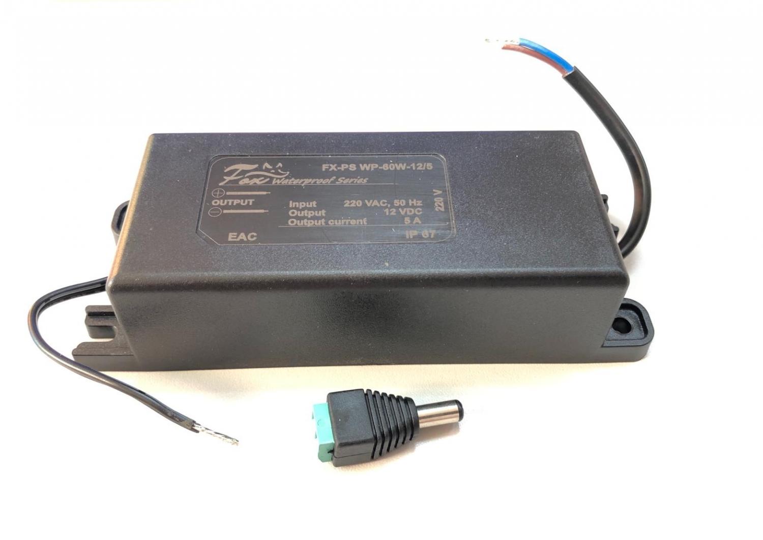 Все Fox FX-PS WP-60W-12/5 блок питания видеонаблюдения в магазине Vidos Group