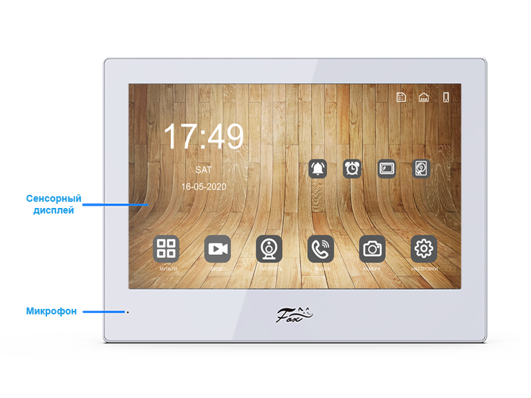 Все Fox FX-IVD100HBW (ТАУ КИТА 10W) IP видеодомофон видеонаблюдения в магазине Vidos Group