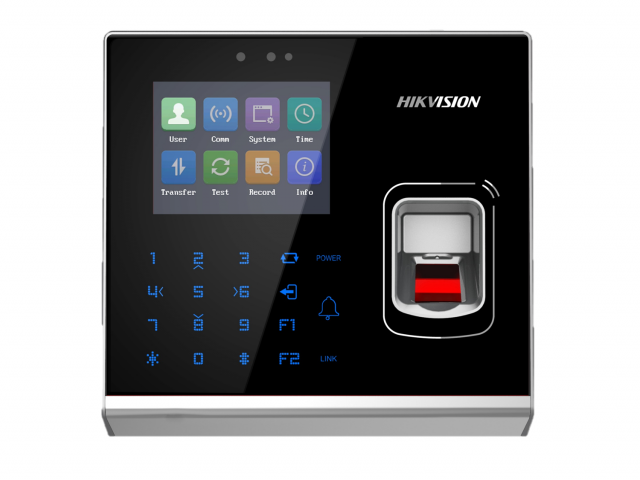 HikVision DS-K1T201AMF терминал доступа со встроенными считывателями Mifare карт и отпечатков пальц