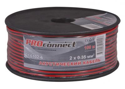 REXANT Кабель акустический, 2х0. 35 мм², красно-черный, 100 м. PROCONNECT