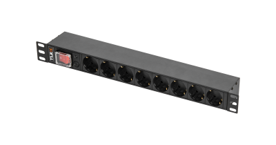 TLK RSC08-MTF-01-BK Блок электрических розеток 19"