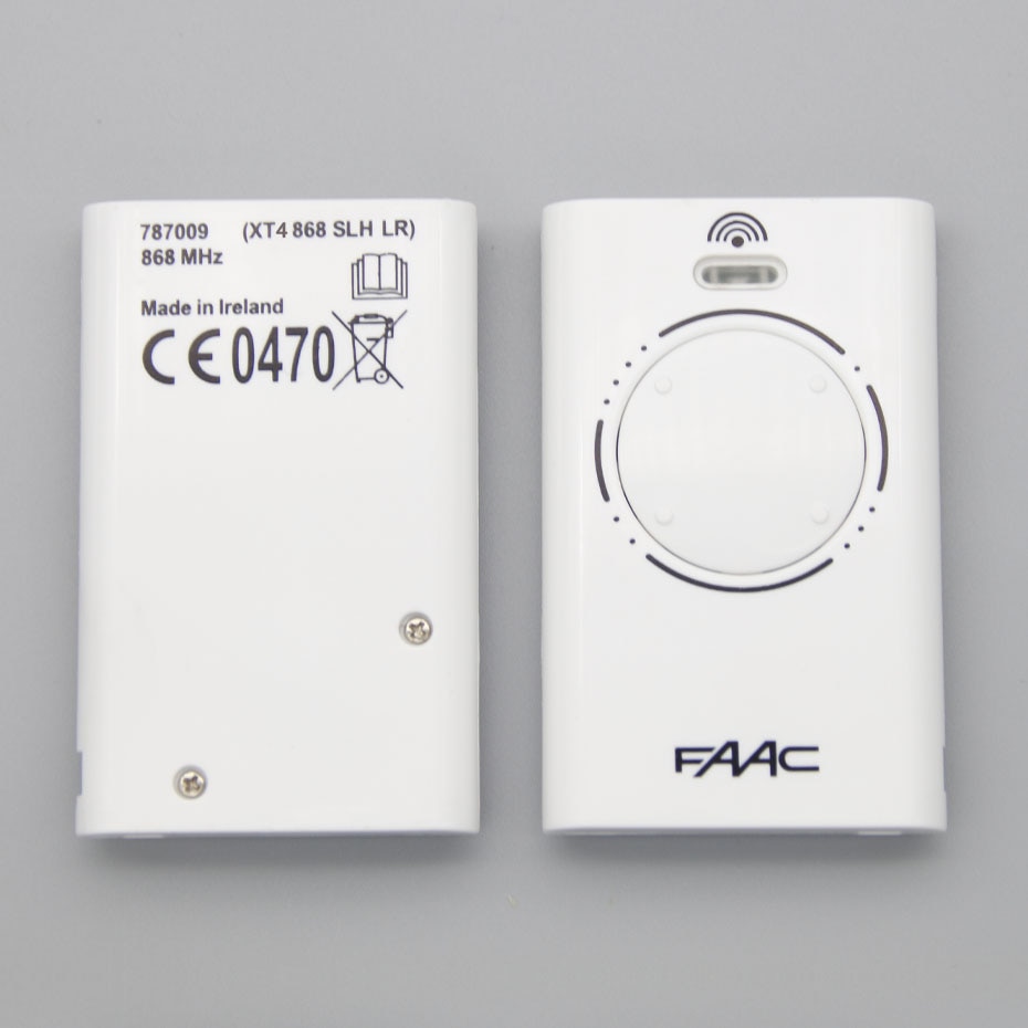 Все FAAC XT4 868 SLH LR (Белый) пульт 4-х канальный видеонаблюдения в магазине Vidos Group