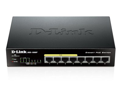 Купить d-link dgs-1008p/b1a коммутатор