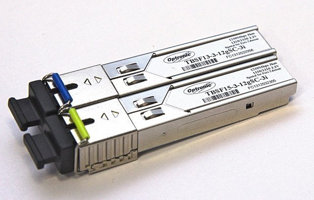 TFortis SFP (TBSF-13-3-12gSC-3i 1310+TBSF-15-3-12gSC-3i 1550) • Оптический модуль SFP