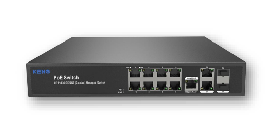 Все Keno KN-SW802SFP/M2 Сетевой коммутатор  видеонаблюдения в магазине Vidos Group
