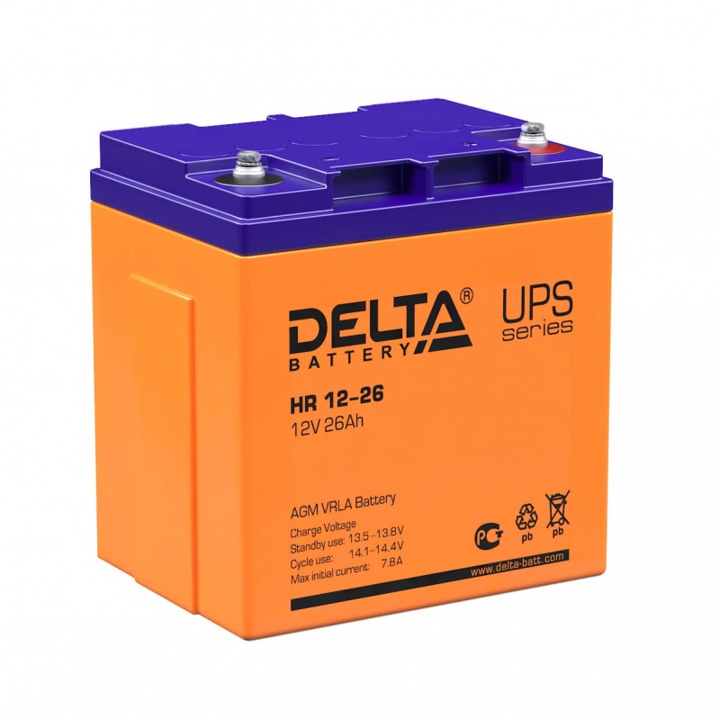 DELTA battery HR 12-26  ups серия аккумуляторов