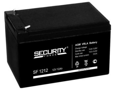 АКБ Security Force SF 12В-12А/ч Аккумулятор герметичный свинцово-кислотный