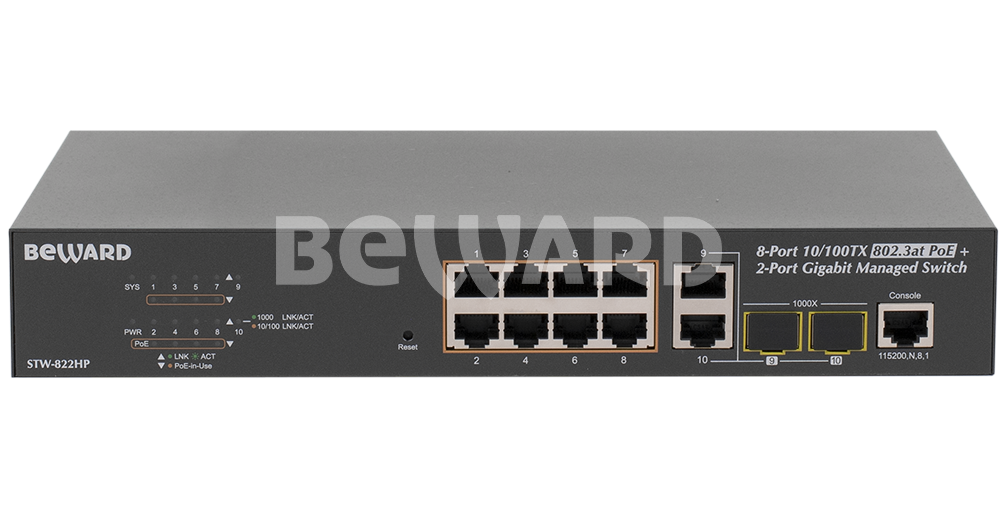 Купить коммутатор ethernet с поддержкой poe beward stw-822hp