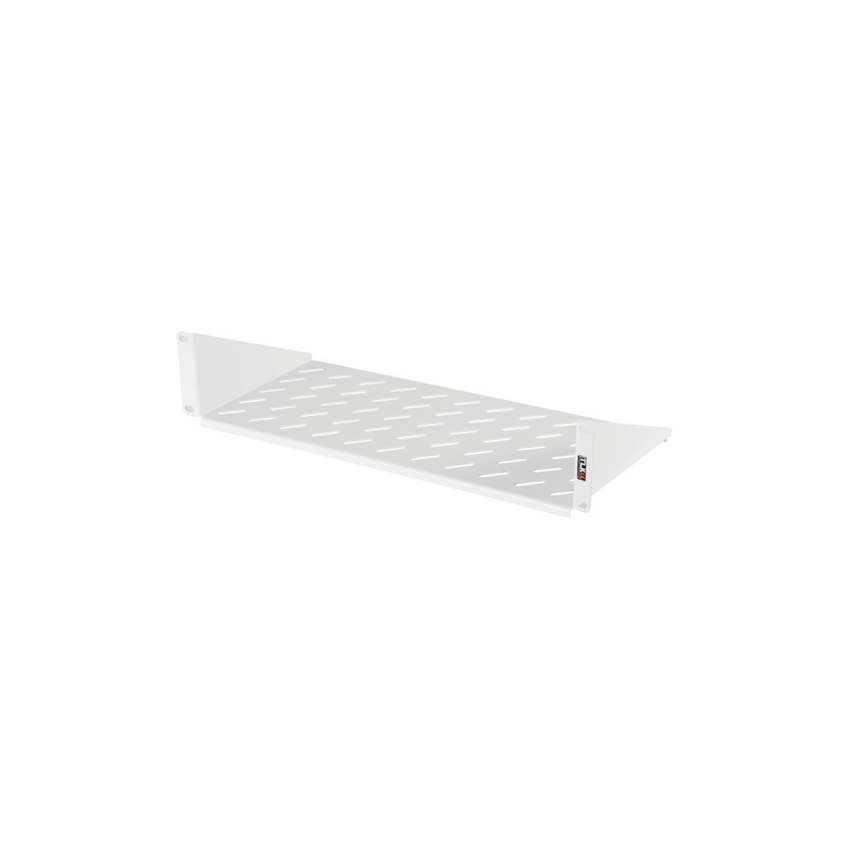 Все TLK SHFR-200-GY Полка фронтальная, 19", 2U, глубиной 200мм, крепеж в комплекте, серая видеонаблюдения в магазине Vidos Group