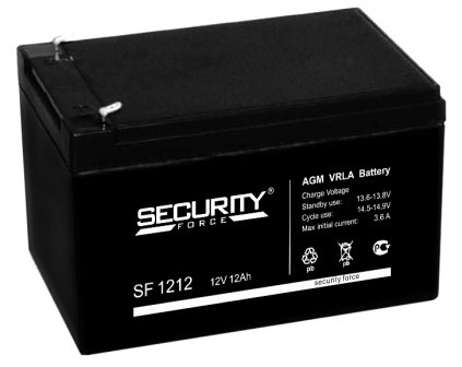 Все АКБ Security Force SF 12В-12А/ч Аккумулятор герметичный свинцово-кислотный видеонаблюдения в магазине Vidos Group