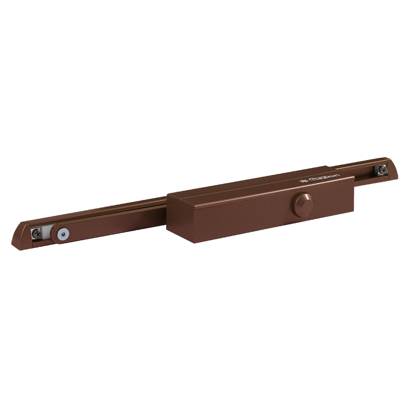 Доводчик НОРА-М 830 Slider (от 25 до 80 кг) (коричневый) морозостойкий со скользящей тягой 18930